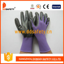 Violet Nylon with Black Nitrile Glove Dnn810